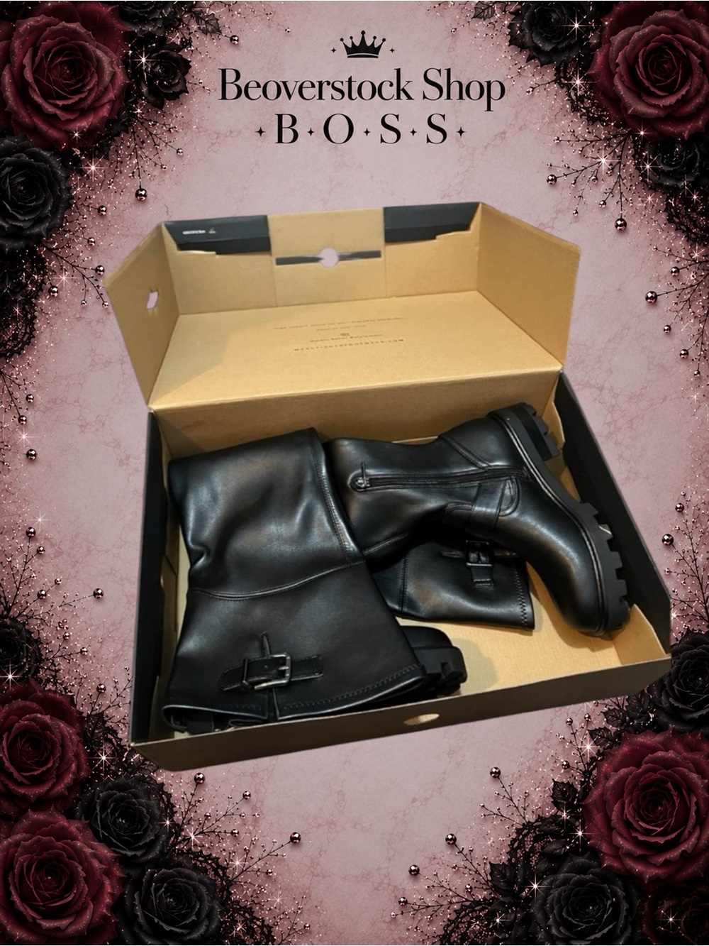 🔴New NIB Marc Fisher Black LTD Ganven Lug Sole Over the Knee Boot - 6M - Picture 9 of 9